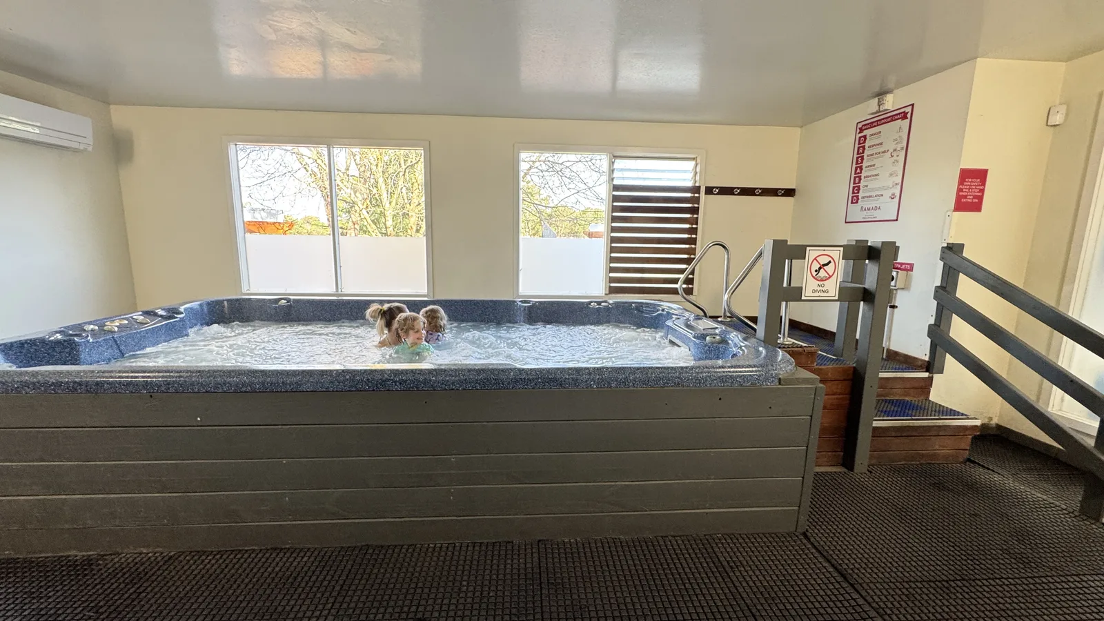 Indoor resort spa pool